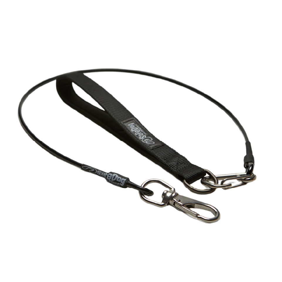 Chew Proof Dog Leash Black
